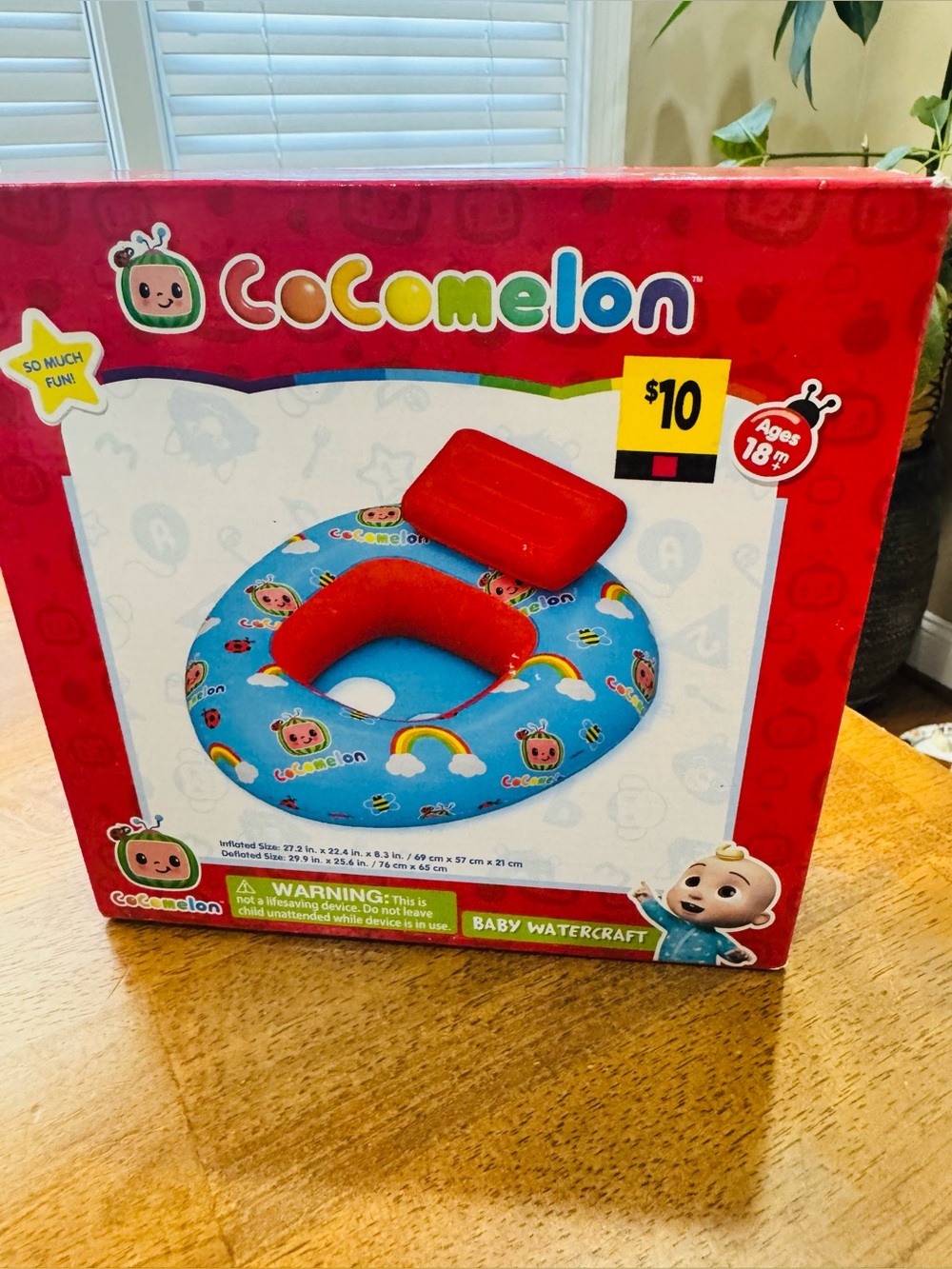 CoComelon Baby Watercraft Pool Float Raft New